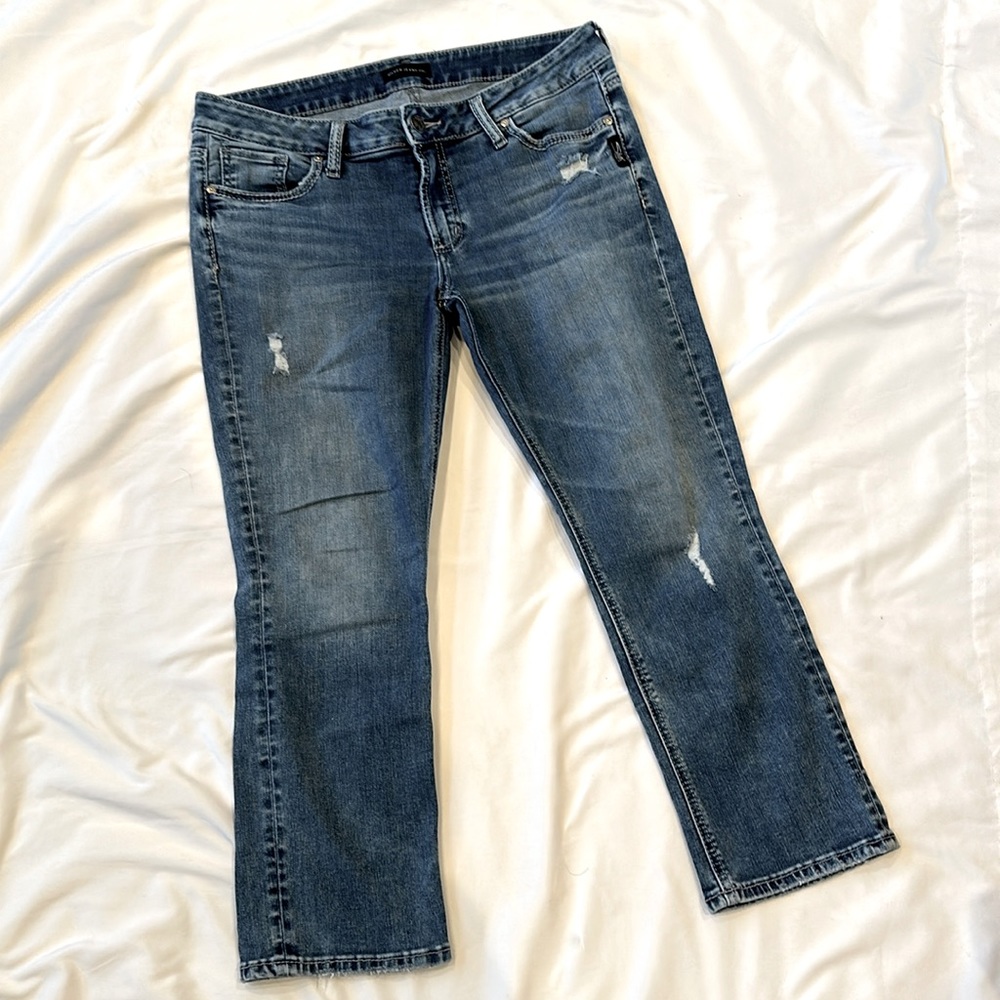 Silver Elyse Crop jeans